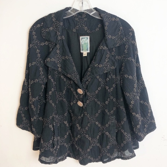 Anthropologie Jackets & Blazers - ANTHROPOLOGIE BURNING TORCH JACKET S